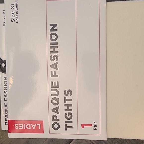 OFF WHITE SIZE XL FASHION TIGHTS FOR LADIES - Picture 2 of 4